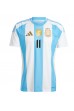 Argentinië Angel Di Maria #11 Voetbaltruitje Thuis tenue Copa America 2024 Korte Mouw